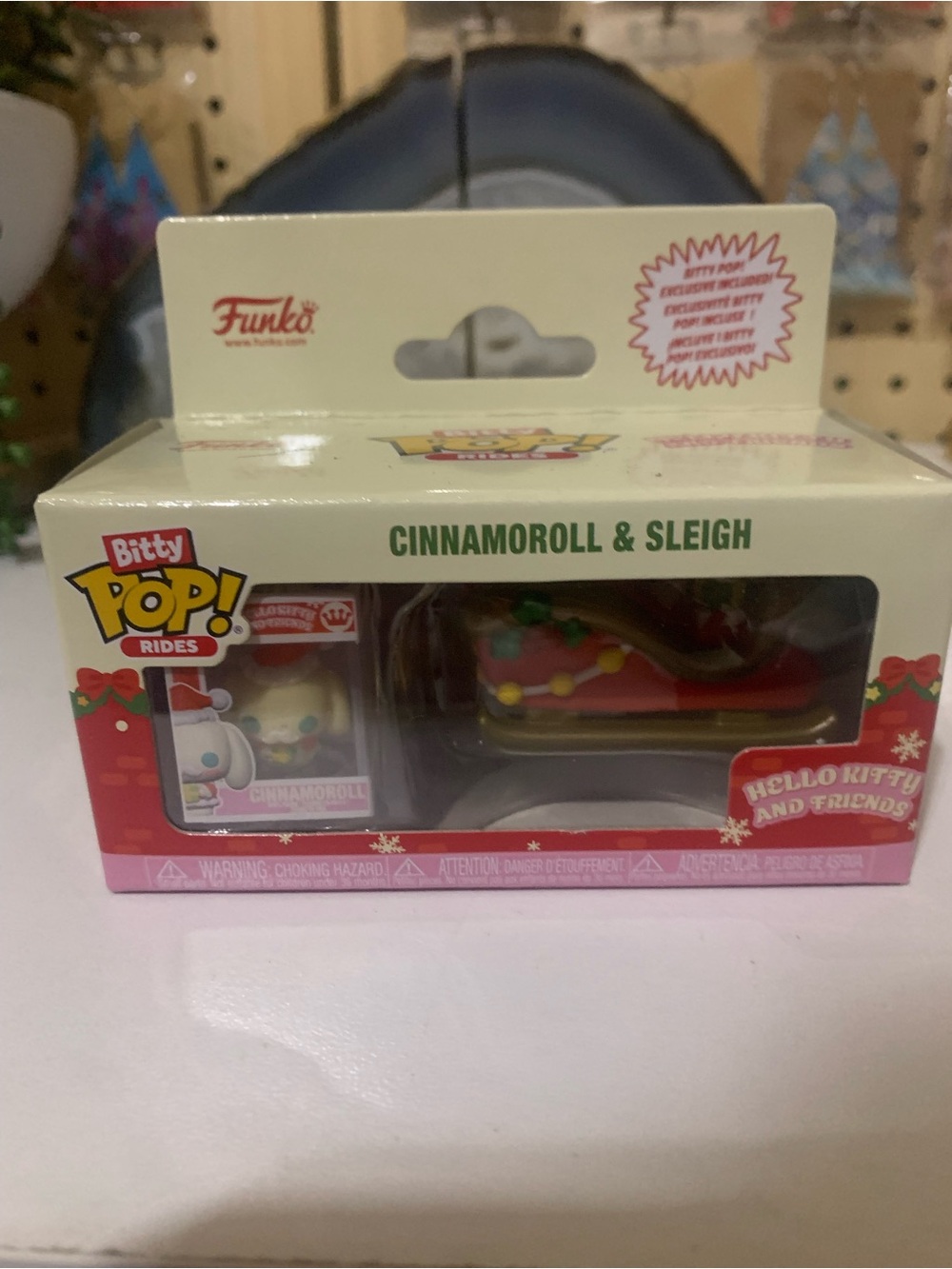 Funko Bitty Pop! Rides Cinnamoroll & Sleigh - Pink Holiday Collectible